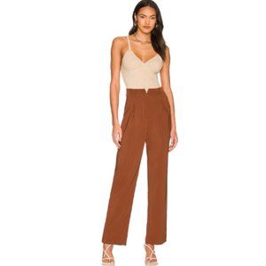 MAJORELLE Roma Trouser in Chocolate Brown NWT Size XXS